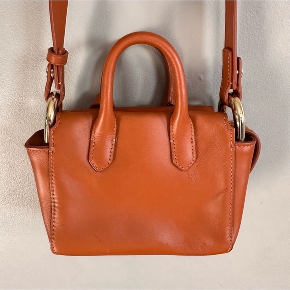 J Crew harper mini satchel camel brown bag - Picture 2 of 9
